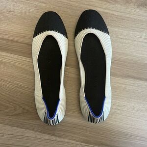 Rothy’s Square Flat in Tuxedo